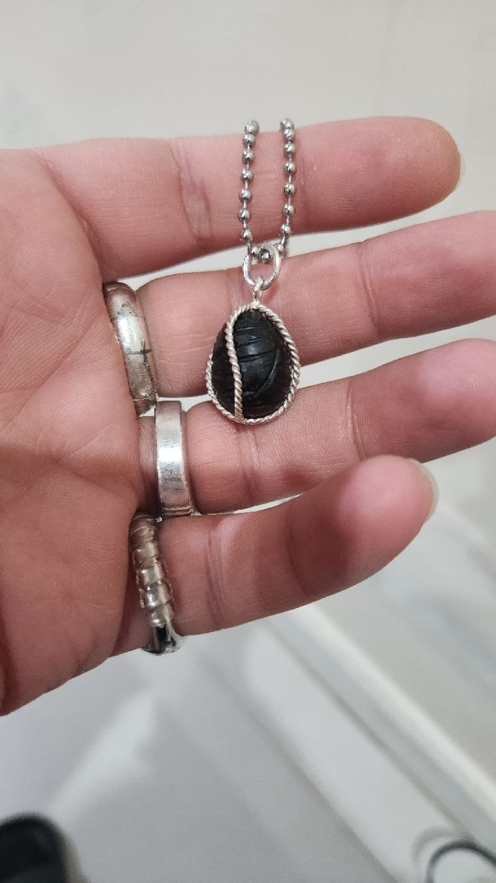 Rare Crow Bezoar Stone Mustika Pearl Pendant